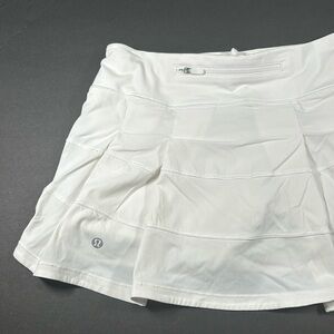 lululemon pace rival skirt (white)